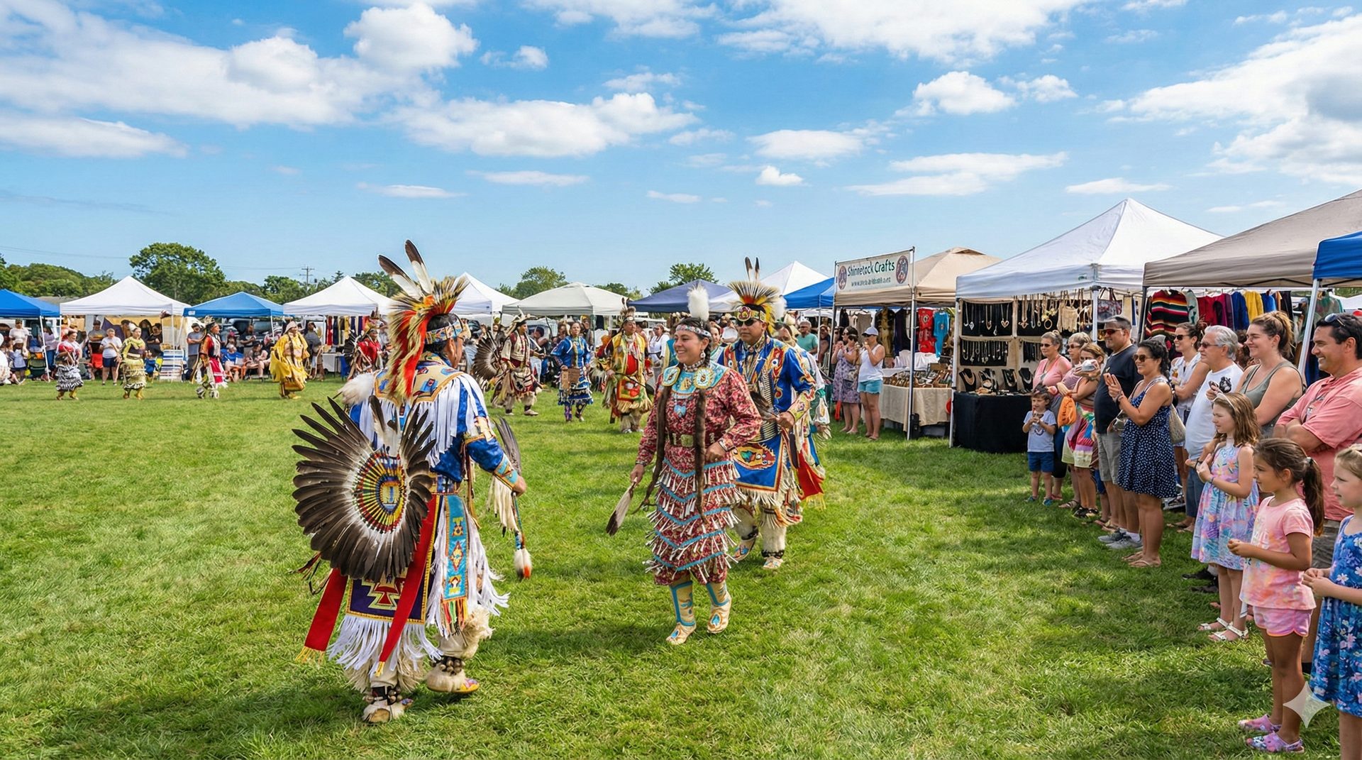 Traditional cultural celebration at the Shinnecock Reservation Pow Wow, Southampton, NY